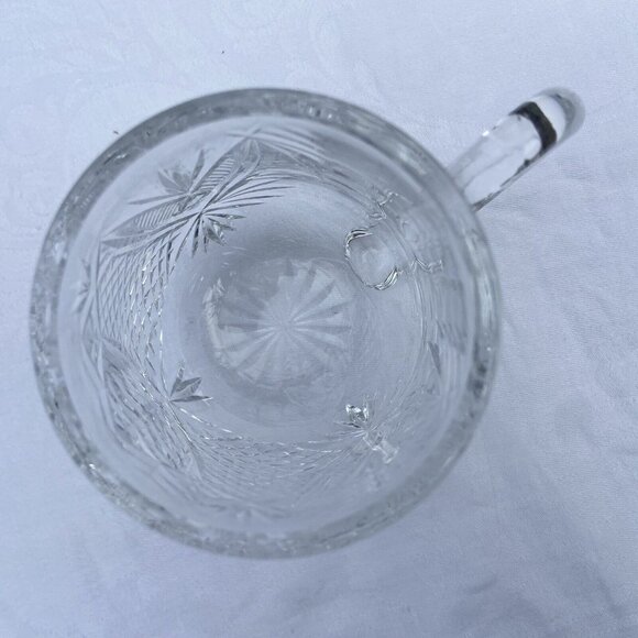 Waterford Vtg Heavy 14 oz Tankard Dunmore w/ Crest 4.5" Tall Mug Handles - Picture 5 of 11